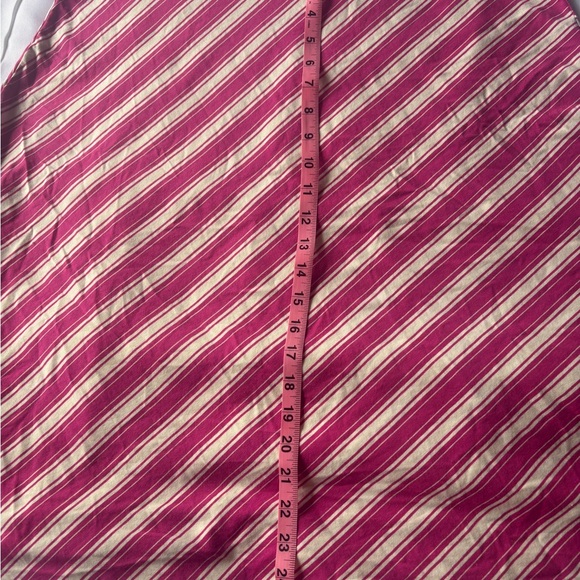Stripes Pink and Cream Women's Skirt - Picture 3 of 4
